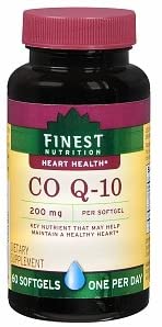 Finest Nutrition CoQ-10 200mg 60 Softgels