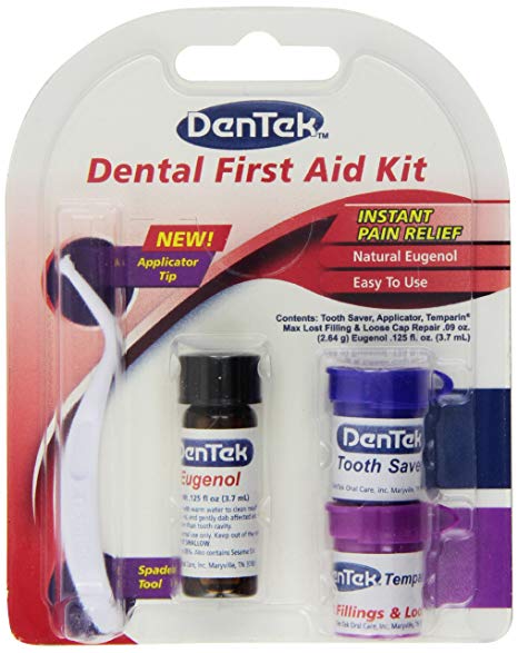 DenTek - Dental First Aid Kit - Applicator, Teeth Saver, Tooth Ache Relief