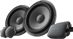 Harman Kardon Car Audio - 6.5 Premium Car Component Speakers - Deep Ceramic Composite Cones & High-Resolution Car Tweeter