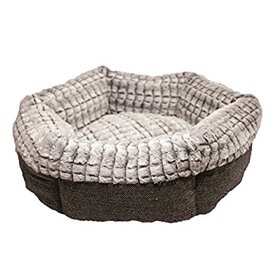 Rosewood 40 Winks Tweed And Plush Pet Bed (Assorted Colours)