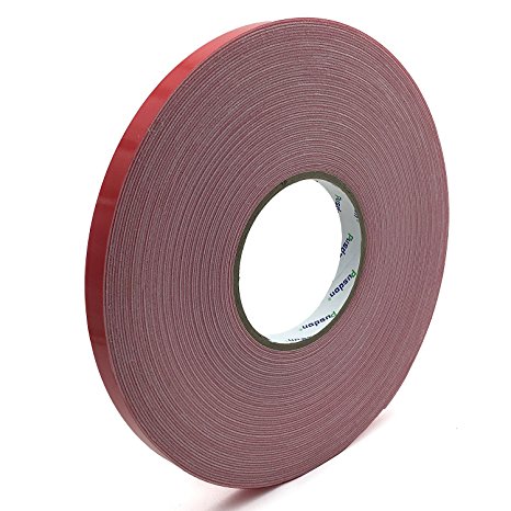 Pusdon Mounting Tape, Double Sided Foam Tape, 1/2-Inch x 30 Yards (13mm x 27.5m), Removable Weight Holding Capacity Tape