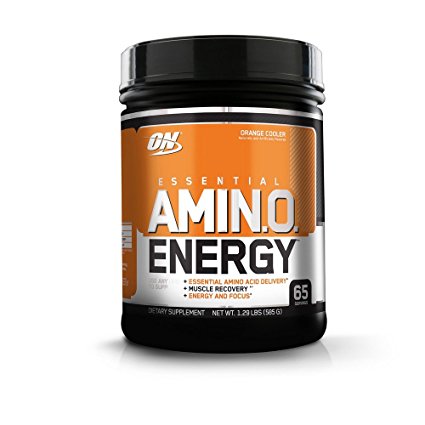 Optimum Nutrition, Essential AmiN.O. Energy, Orange Cooler, 1.29 Lbs (585 g)