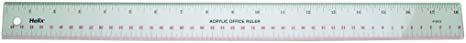 Helix Acrylic Office Ruler 18 inch / 45cm (15012)