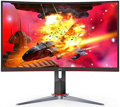 AOC CQ32G2S 31.5-inch QHD Curved 1ms 165Hz FreeSync 3-Sided Frameless Design Gaming Monitor (2560 x 1440) (Renewed)