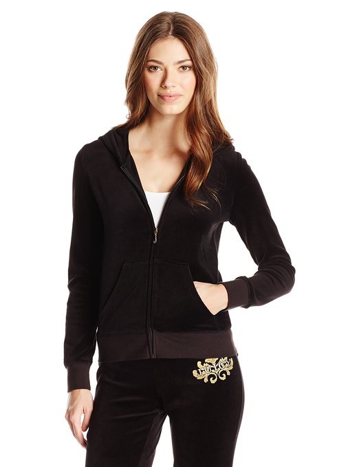 Juicy Couture Black Label Women's Logo Flourished Crest Orig Jacket