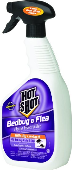 Hot Shot Bedbug and Flea Home Insect Killer Ready-to-Use Spray 32-Ounce