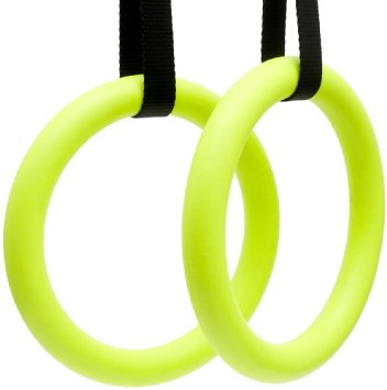 Gymnastics Rings With Adjustable Straps For Crossfit , Strength Training , Pull Ups and Dips