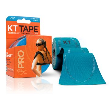 KT TAPE PRO Elastic Kinesiology Therapeutic Tape - 20 Pre-Cut 10-Inch Strips