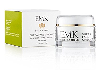 EMK Placental SUPRA Face Cream - Formerly Supra Night Cream - Revolutionary Bio-Identical Plant Placenta Mimics Human Placenta - Highest Grade Soluble Collagen, Shea Butter, Peptides, Aloe