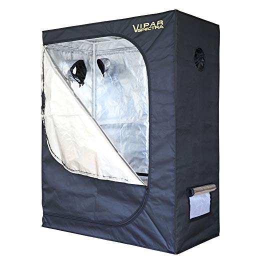 VIPARSPECTRA 48"x24"x60" Reflective 600D Mylar Hydroponic Grow Tent for Indoor Plant Growing 4'x2'