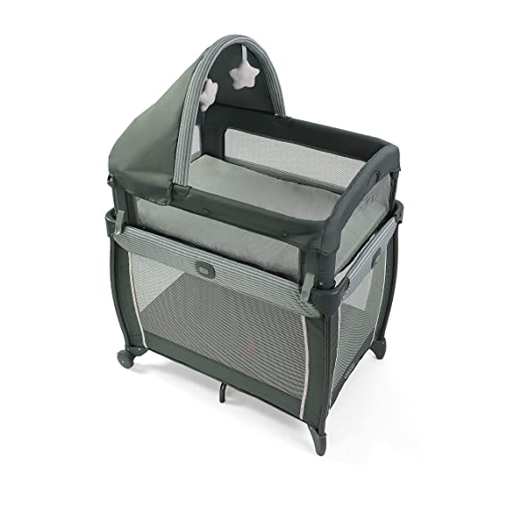 Graco My View 4 in 1 Bassinet | Baby Bassinet with 4 Stages, Including Raised Bassinet at Eye Level, Montana