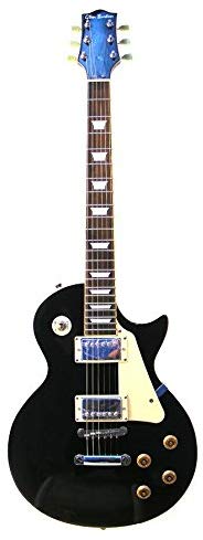 Full Size 39 Inch Black/Tan Solid Body Cutaway Electric Guitar with Gig Bag and Free Lessons & DirectlyCheap(TM) Pick