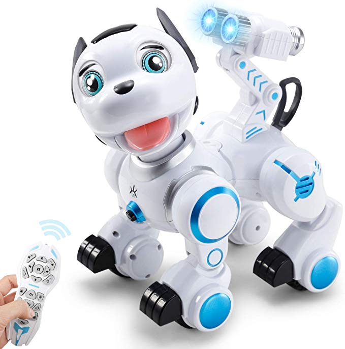 SGILE Robot Dog ,RC Dog Toy Interactive Intelligent Walk Sing Dance Programmable Robot Gift for Kids