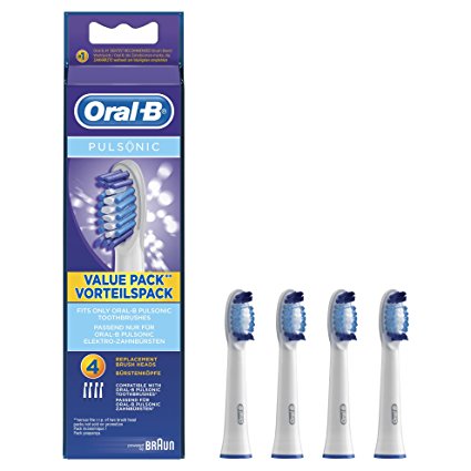 Braun Oral-B SR32-4 Pulsonic Value Pack Replacement Brush Heads 1Pack