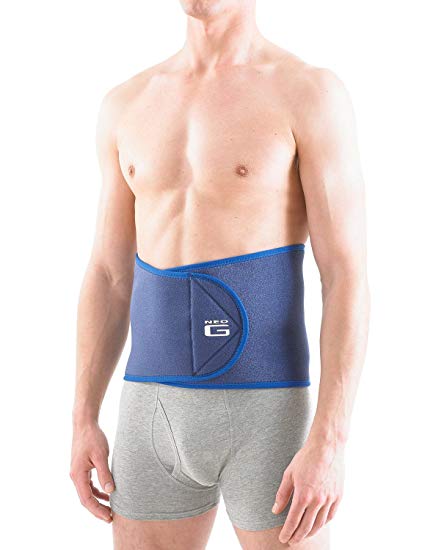 Neo G Waist/Back Brace - Support For Muscle Spasm, Strains, Arthritis, Injury Recovery, Rehabilitation - Power Straps For Adjustable Compression - Class 1 Medical Device - One Size - Blue