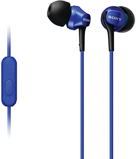 Sony MDR-EX100AP/L In-Ear Headset for Android Smartphone, Blue