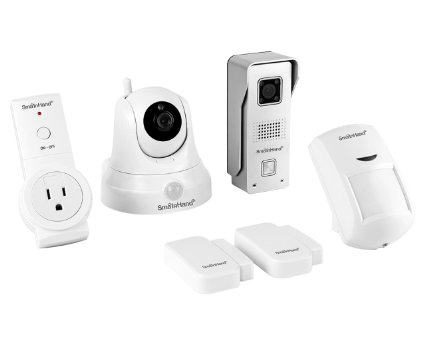 SmaInHand 4Smart Preferred Package, Intercom,Home Automation and Alarm, 1 WiFi Camera, 1 Wifi Doorbell, 1 Wireless Socket, 1 Motion Sensor and 2 Door/Window Sensor for USA