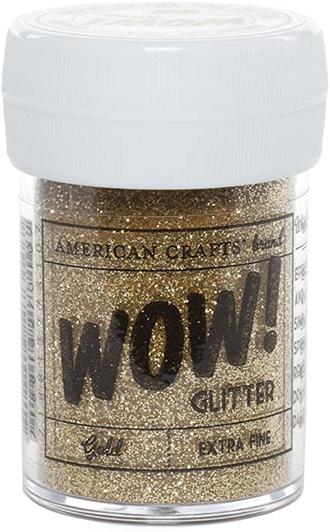 American Crafts Glitter, Extra Fine Gold (27310)