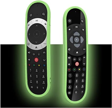 SKY Q Remote Control Cover Compatible with Sky Q Box,Sky Q Silver,Sky Glass Remote,Sky Q Mini EC101 EC060 EC055 EC050 and Non-Touch Remote Anti-Lost With Shockproof Protective Case(Luminous Green)