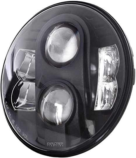 Pro Comp Suspension 76402P LED Headlight Pair Round 7 in. LED Headlight