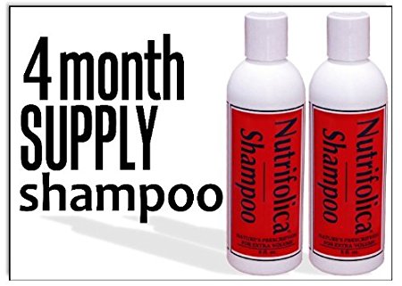 Nutrifolica Hair Loss Shampoo - No Sulfates - 4 month supply