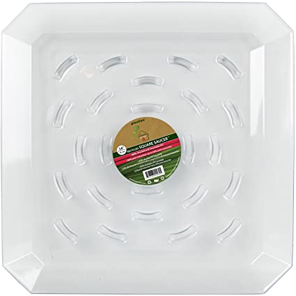 Plastec SQR14 14" Square Recycled Plant Saucer