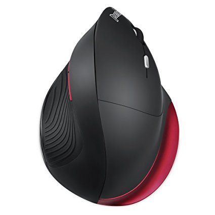 Perixx PERIMICE-718R Wireless 2.4 GHz Ergonomic Vertical Mouse - Right Handed Design - For Large Hands - 5 Programmable Buttons