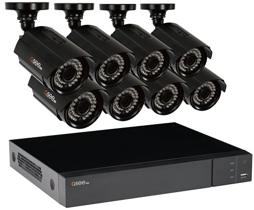 Q-See QTH163-8CN-2 16 Channel Security AnalogHD System with 8 1080p Cams, 2TB Hard Drive (Black)