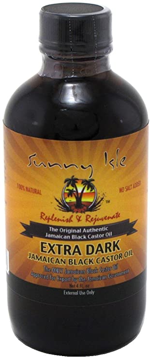 Sunny Isle Jamaican Castor Oil Extra Dark Black 4oz (3 Pack)