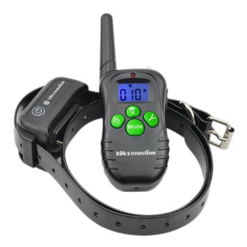 K9konnection 330 Yards 100% Waterproof & Rechargeable Dog Training Collar With Remote - Electric Collars with Vibration, Shock & Pet Safe Beep - For Small, Medium or Large Dogs - Anti-Bark E-Collar