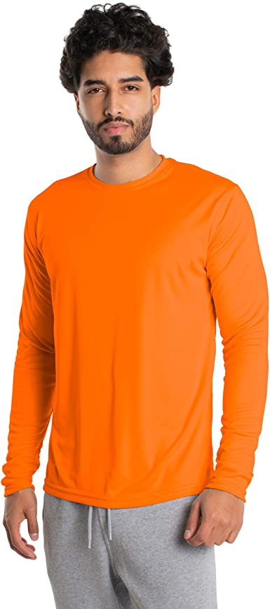 Vapor Apparel Men’s UPF 50  UV Sun Protection Long Sleeve Performance T-Shirt for Sports and Outdoor Lifestyle