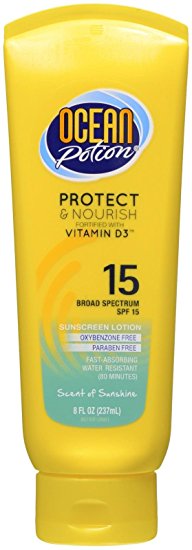 Ocean Potion Spf#15 Protect & Nourish With Vitamin-D3 8 Ounce Tube (235ml)
