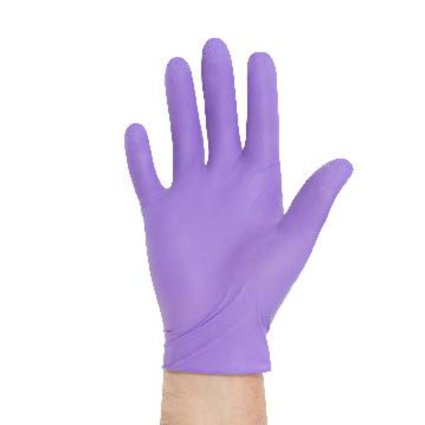 Halyard Health 55084 Model KC500 Nitrile Powder Free Exam Gloves, Disposable, Extra Large, Purple (Pack of 90)