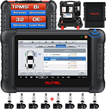 Autel MaxiTPMS TS608 with $240 8PCS 315Mhz MX-Sensors, 2023 Upgrade of MK808TS, Same as MP808TS, Bidirectional Diagnostic Tool, TPMS Programming/ Relearn, 32  Services, OE Level Scan, FCA Autoauth