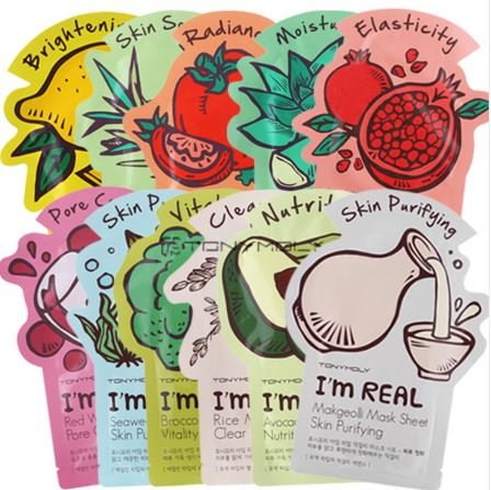 Tonymoly I'm Real Skin Care Facial Mask Sheet Package (ALL - 11 Sheets)