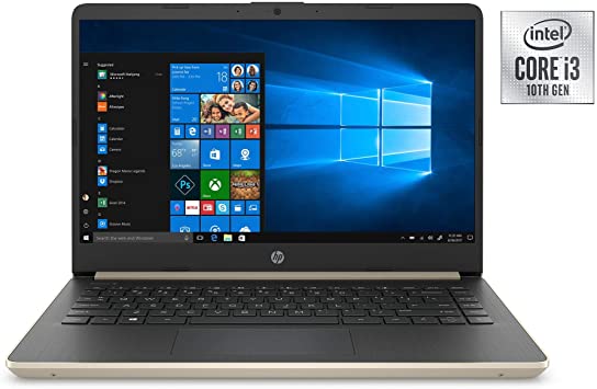 Newest 2020 HP 14" Laptop 10th Gen Intel Core i3-1005G1 Processor 1.2GHz 4GB DDR4 2666 SDRAM 128GB SSD Windows 10