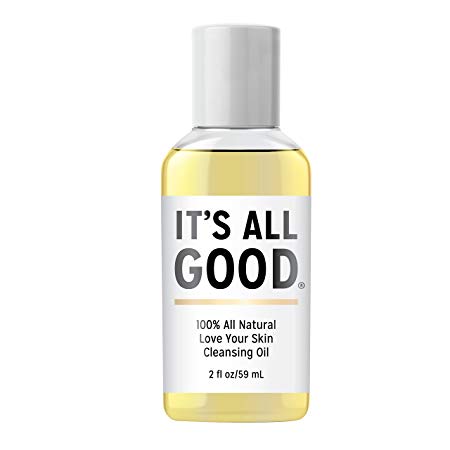 It's All Good - Love Your Skin Cleansing Oil, Facial Cleanser and Makeup Remover, 100% All Natural, Non-drying or Stripping, Antioxidant, Toxin and Paraben Free, Vegan, Gluten Free, No Mineral Oil