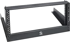 RIVECO 4u Tabletop Rack for Audio & Network, Desktop Rack Shelf Open Frame Sound Recording Shelf | Frames Only，No Screws Inlcuded