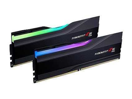 G.Skill Trident Z5 RGB Series (Intel XMP) 32GB (2 x 16GB) 288-Pin SDRAM DDR5 6000 CL36-36-36-96 1.35V Dual Channel Desktop Memory F5-6000J3636F16GA2-TZ5RK (Matte Black)