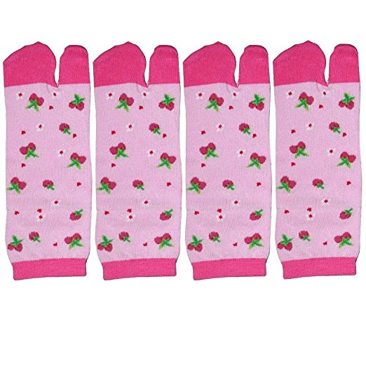 Premium Cotton Toe Socks For Women Stylish Tabi Ankle Socks For Flip Flop Pack of 4