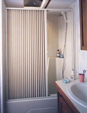 Irvine (4857SW White 48" x 57" Shower Door