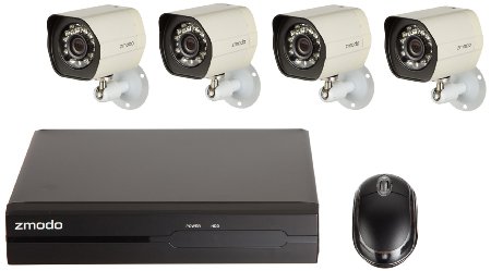 Zmodo 4CH 720P Simplified PoE NVR System with 1TB HDD