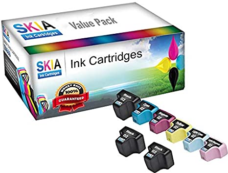 Skia Ink Cartridges Ink Cartridge Replacement for HP C8771WN (8-Pack)