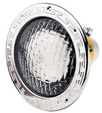 Pentair 78950100 Amerlite Underwater Incandescent Pool Light with Stainless Steel Face Ring and Medium Blue Lens, 120 Volt, 100 Foot Cord, 400 Watt