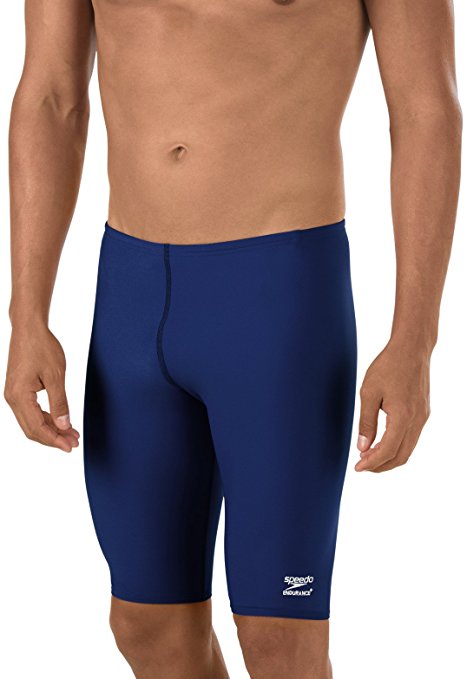 Speedo Men's Endurance  Polyester Solid Jammer Swimsuit