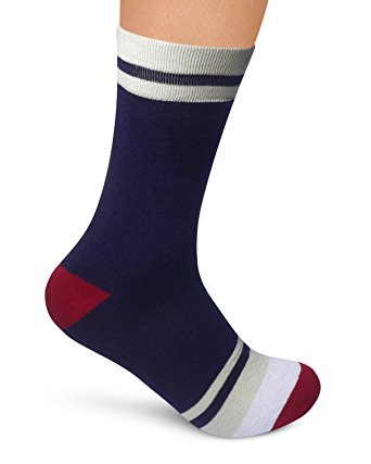 Rambutan Men's Seamless Cotton Socks "Explorer" Collection US 8.5-12.5 Multi-Color