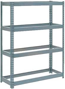 Global Industrial Boltless Extra Heavy Duty Shelving 48" W x 12" D x 72" H, 4 Shelves, No Deck