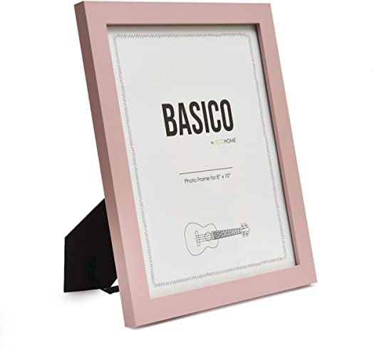EcoHome 8x10 Picture Frames Pink - Made of Wood, for Wall or Tabletop Display, Decorative Photo Frame