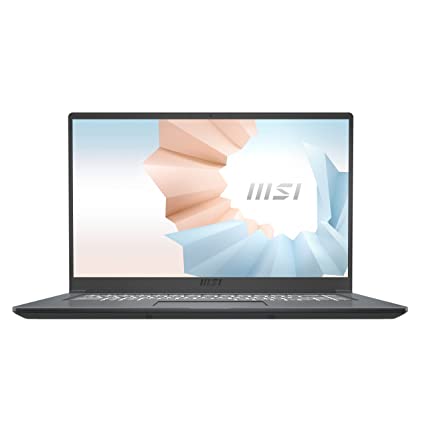 MSI Modern 15 AMD Ryzen 7 5700U 40cm FHD IPS-Level 60Hz Panel Laptop (8GB/512GB NVMe SSD/Windows 10 Home/Intel UHD/Carbon Grey/1.6Kg), A5M-066IN