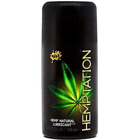 Wet Lubes Wet Hemptation Natural Hemp Formula Lubricant, 5.0 Fluid Ounce/ 148ml